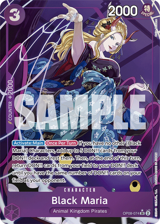 Black Maria (Character) (OP08-074) (SR) (Alternate Art)