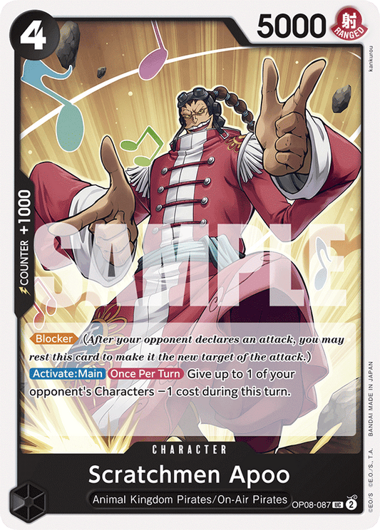 Scratchmen Apoo (Charcter) (OP08-087) (UC)