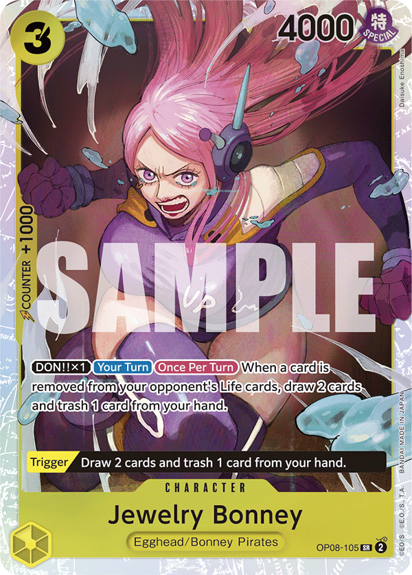 Jewelry Bonney (Character) (OP08-105) (SR)