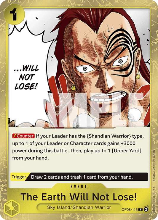 The Earth Will Not Lose! (Event) (OP08-115) (R)