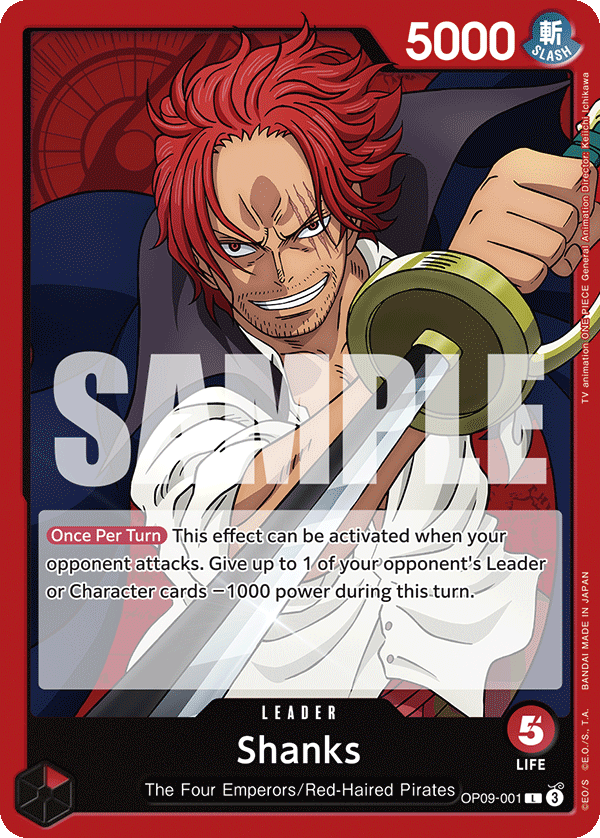 Shanks (Leader) (OP09-001) (L)