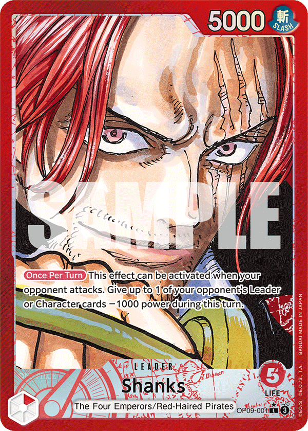 Shanks (Leader) (OP09-001) (Alternate Art)