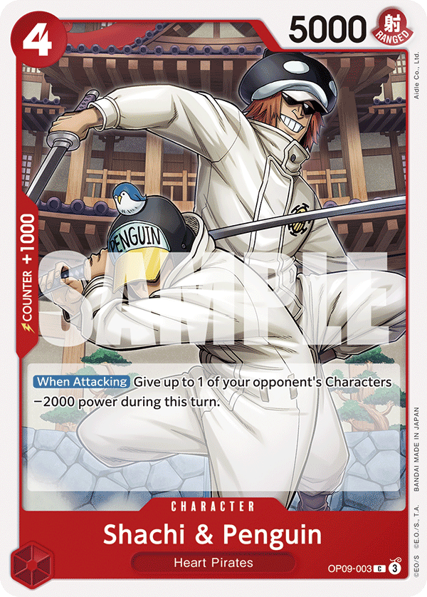 Shachi & Penguin (Character) (OP09-003) (C)