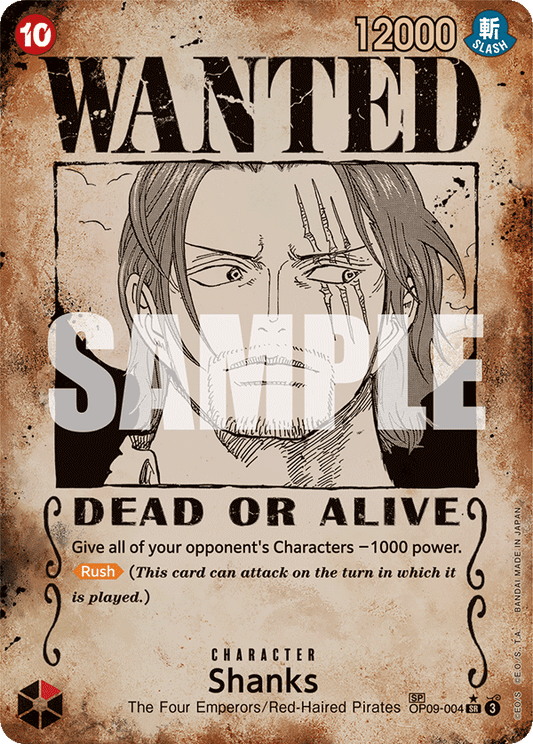 Shanks (Character) (OP09-004) (SP)