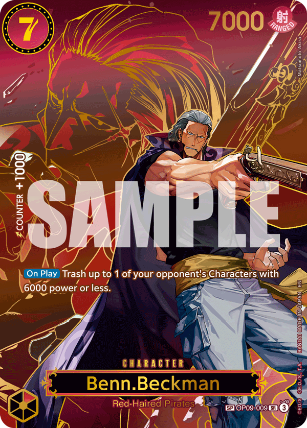 Benn Beckman (Character) (OP09-009) (OP13) (SP)