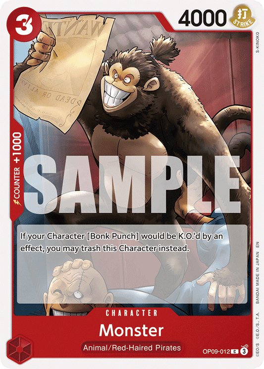 Monster (Character) (OP09-012) (ST23 Reprint) (C)