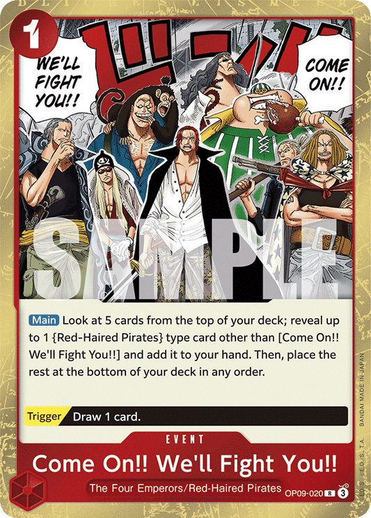 Come On !! We’ll Fiight You !! (Event) (OP09-020) (R)