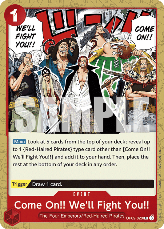 Come On!! We’ll Fight You!! (Character) (OP09-020) (ST23 Reprint) (R)