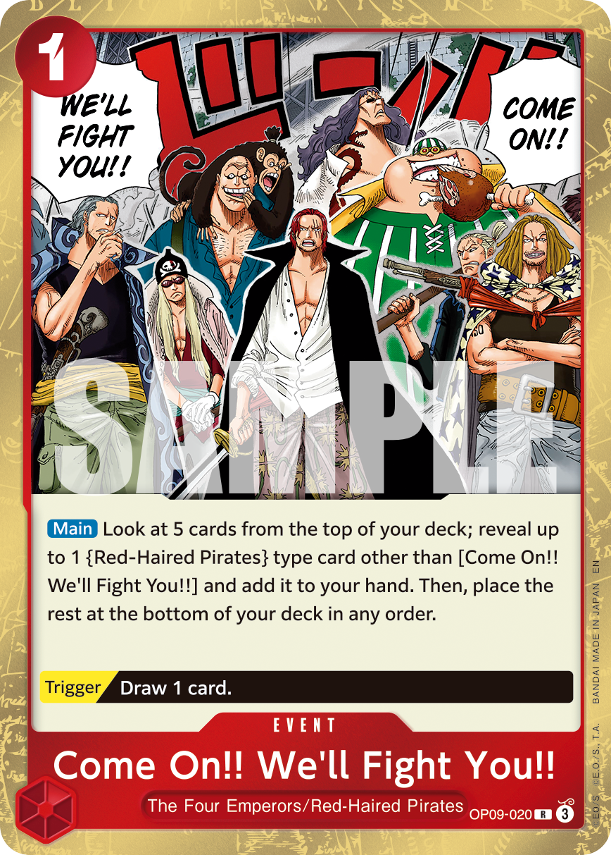 Come On!! We’ll Fight You!! (Event) (OP09-020) (R) (PRB02)