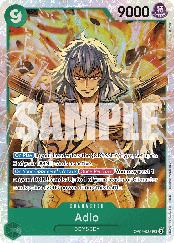 Adio (Character) (OP09-023) (SR)