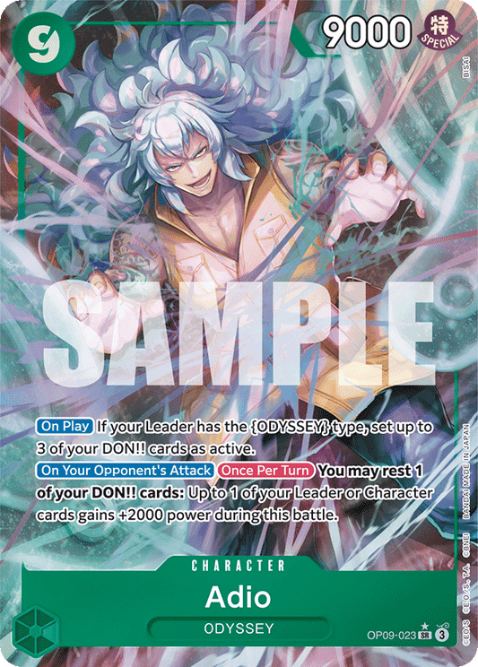 Adio (Character) (OP09-023) (SR) (Alternate Art)