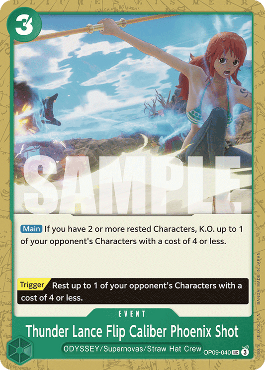 Thunder Lance Flip Caliber Phoenix Shot (Event) (OP09-040) (UC)