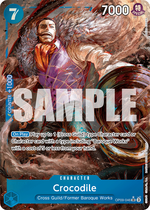 Crocodile (Character) (OP09-046) (SR) (Alternate Art)