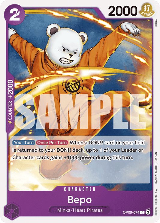 Bepo (Character) (OP09-074) (C)