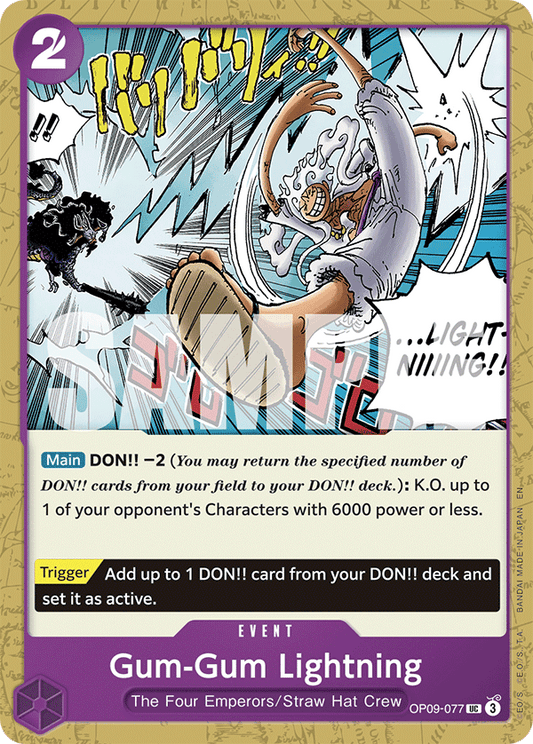 Gum-Gum Lightning (Event) (OP09-077) (ST26 Reprint) (UC)