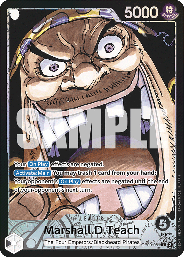 Marshall D Teach (Leader) (OP09-081) (Alternate Art)