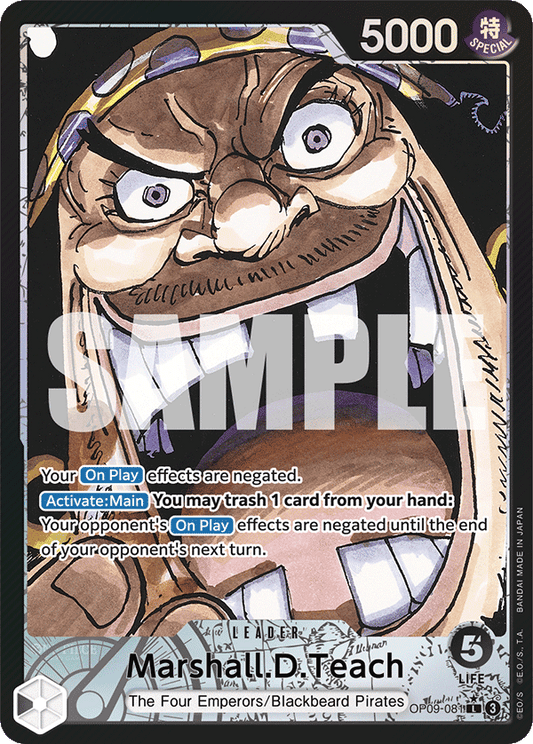 Marshall D Teach (Leader) (OP09-081) (Alternate Art)