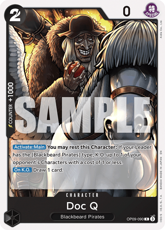Doc Q (Character) (OP09-090) (ST27 Reprint) (R)