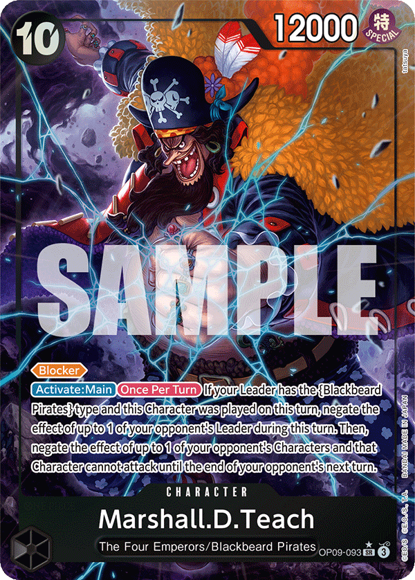 Marshall D Teach (Character) (OP09-093) (SR) (Alternate Art)