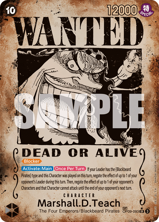 Marshall D Teach (Character) (OP09-093) (SP)