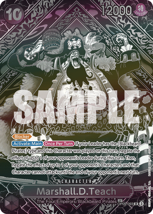 Marshall D Teach (Character) (OP09-093) (SR) (SP) (Silver)
