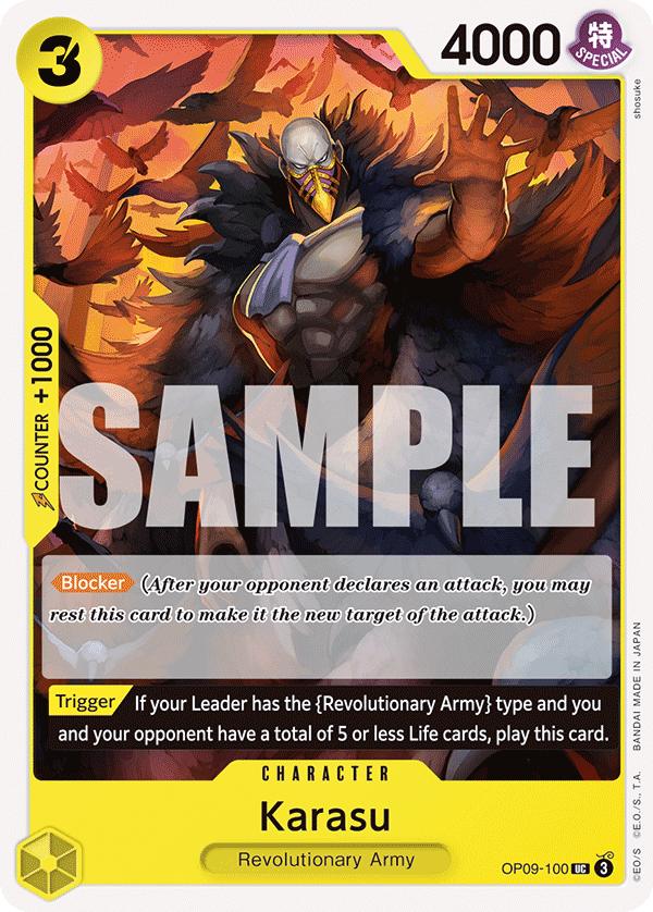 Karasu (Character) (OP09-100) (UC)