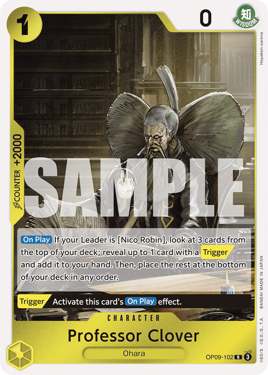 Professor Clover (Character) (OP09-102) (R)