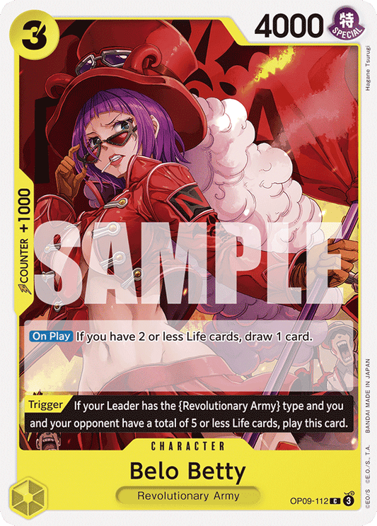 Belo Betty (Character) (OP09-112) (C)
