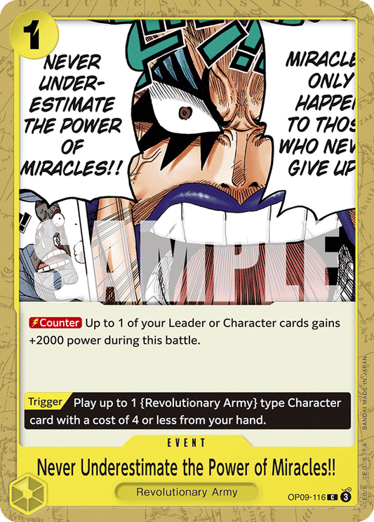 Never Underestimate the Power of Miracles !! (Event) (OP09-116) (C)