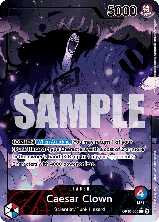 Caesar Clown (Leader) (OP10-002) (Alternate Art)