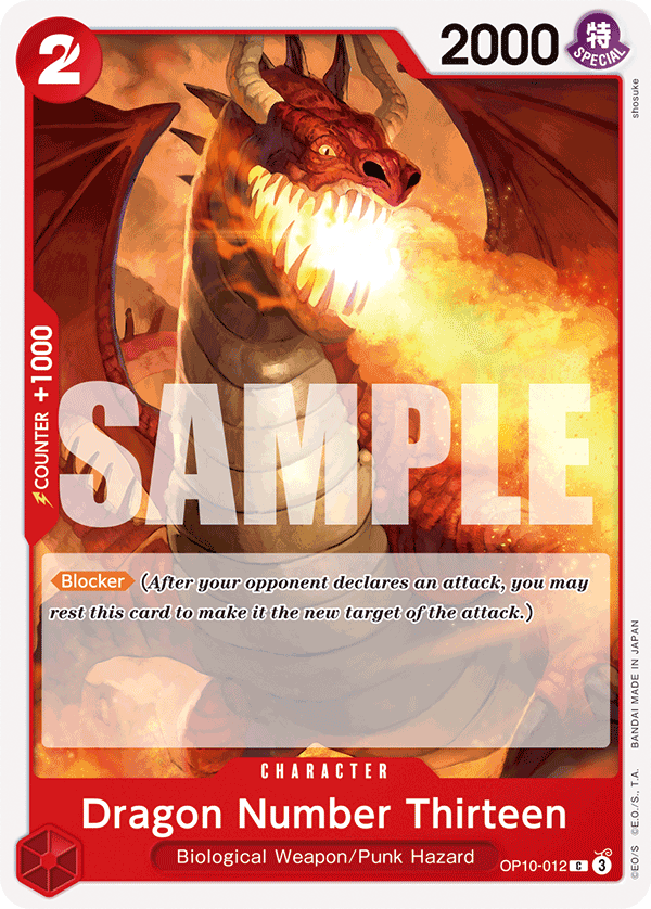 Dragon Number Thirteen (Character) (OP10-012) (C)
