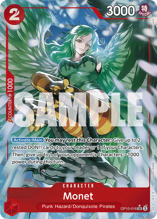 Monet (Character) (OP10-016) (SR) (Alternate Art)