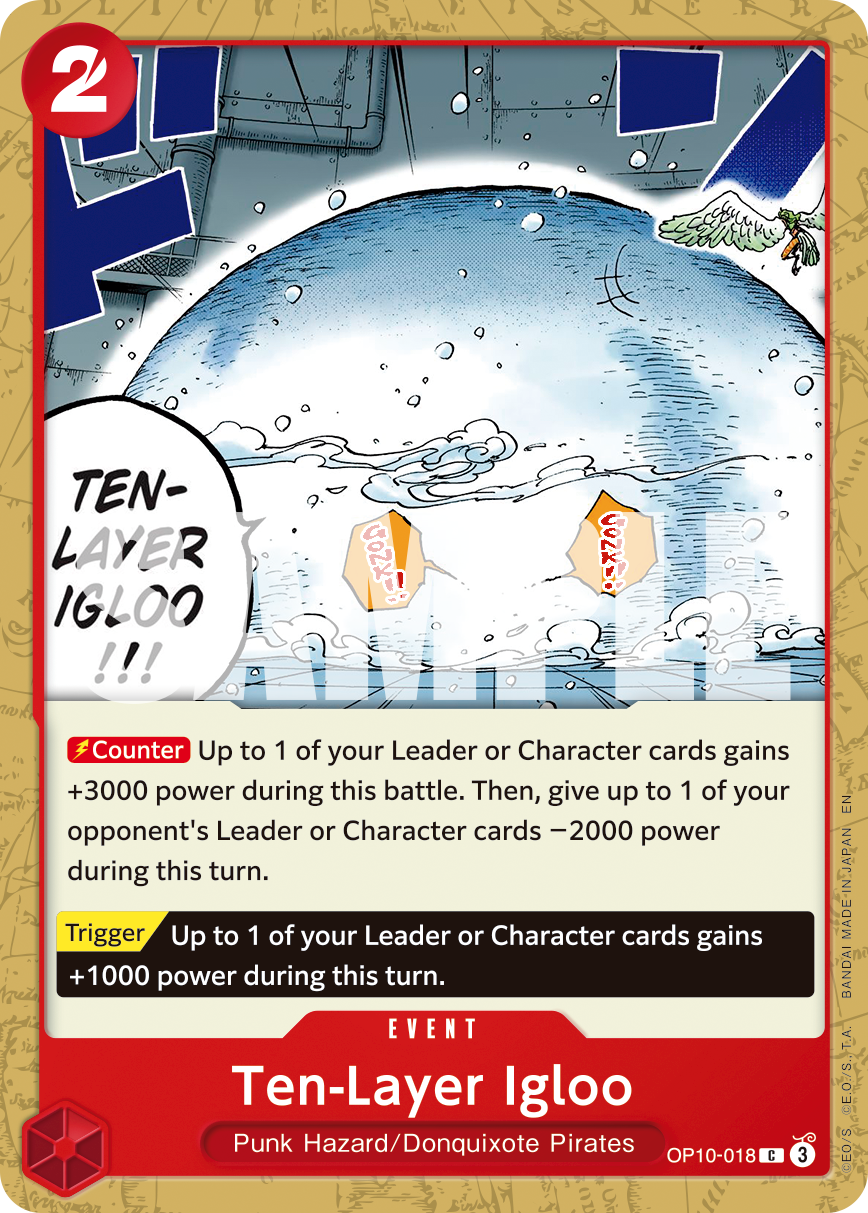 Ten-Layer Igloo (Character) (OP10-018) (C) (Pirate Foil) (PRB02)