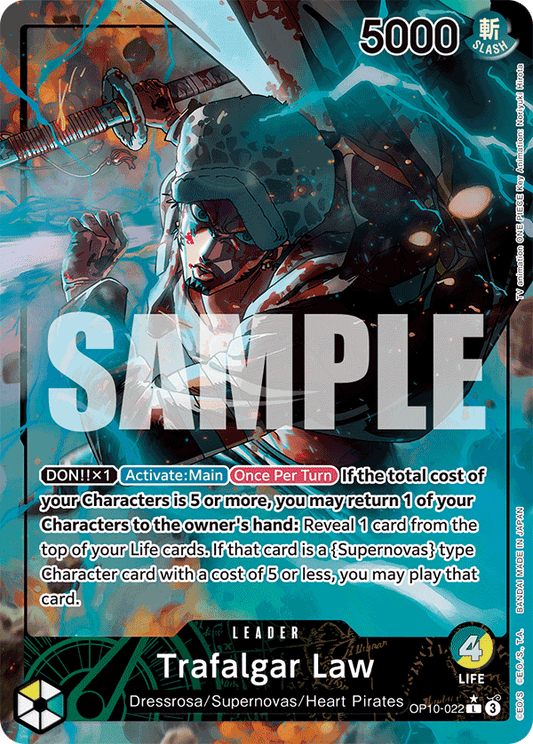 Trafalgar Law (Leader) (OP10-022) (Alternate Art)