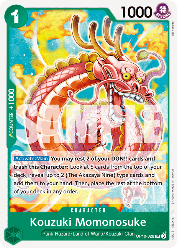 Kouzuki Momonosuke (Character) (OP10-028) (UC)