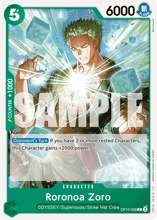 Roronoa Zoro (Character) (OP10-038) (C)