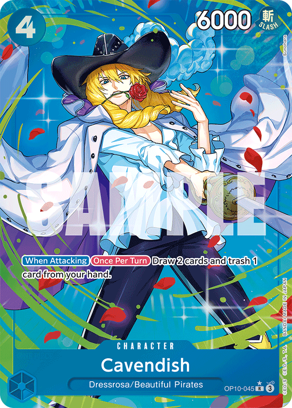Cavendish (Character) (OP10-045) (R) (Alternate Art)