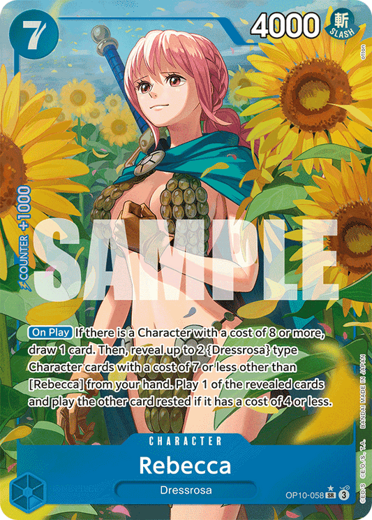 Rebecca (Character) (OP10-058) (SR) (Alternate Art)