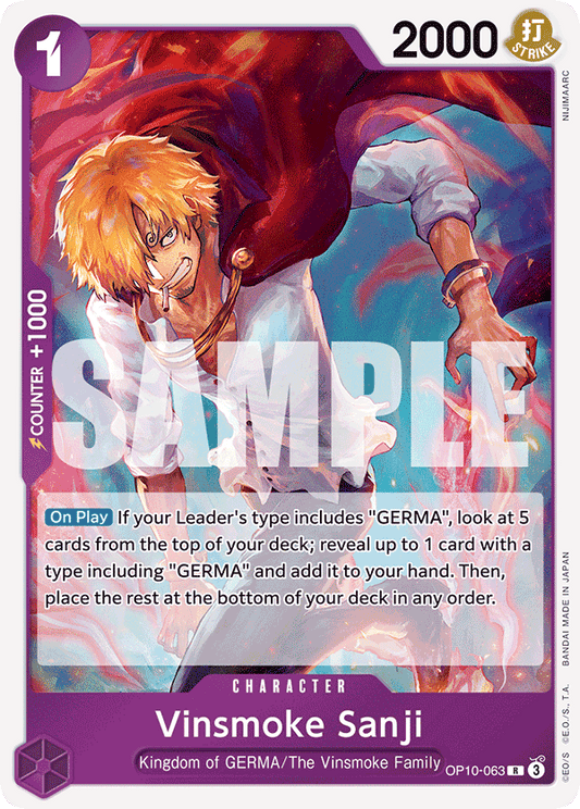 Vinsmoke Sanji (Character) (OP10-063) (R)