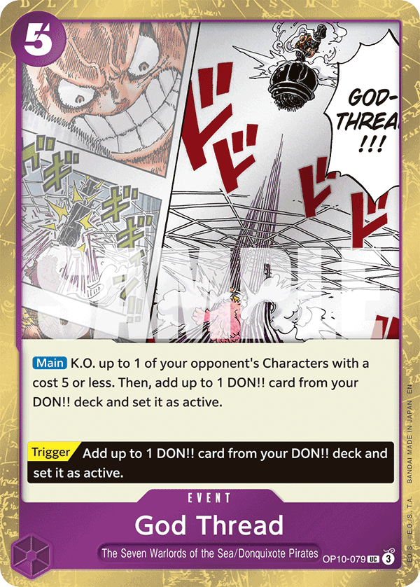 God-Thread (Character) (OP10-079) (UC) (Pirate Foil) (PRB02)
