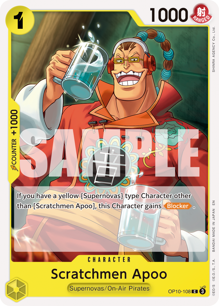 Scratchmen Apoo (Character) (OP10-108) (C) (NON-FOIL) (PRB02)