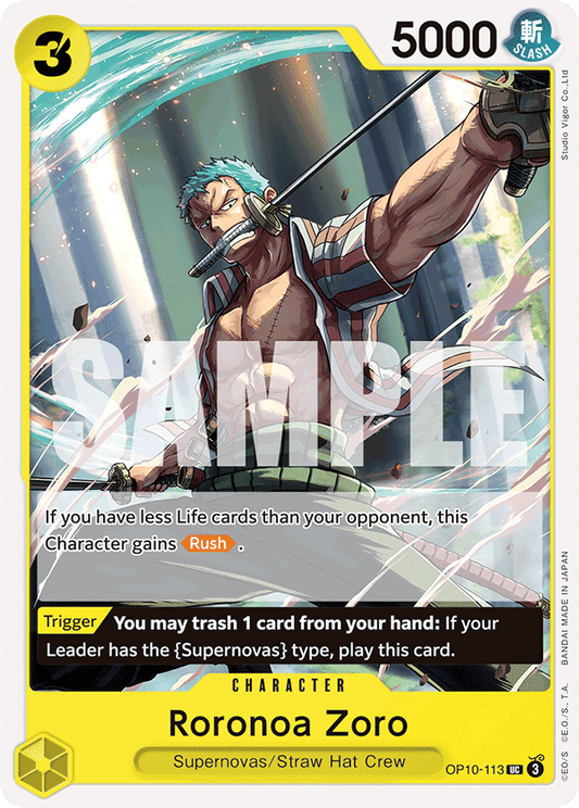 Roronoa Zoro (Character) (OP10-113) (UC)