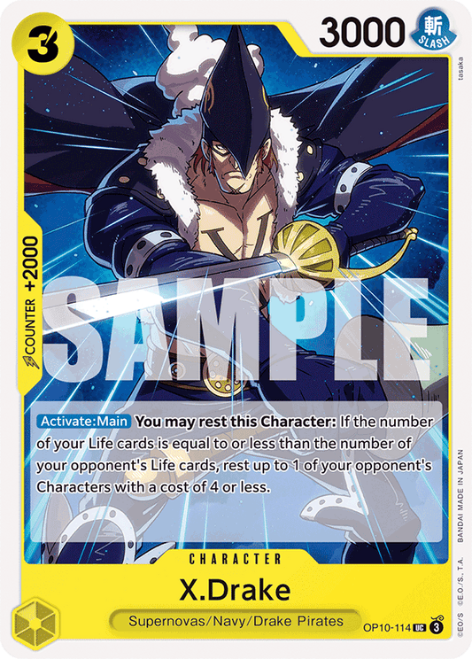 X Drake (Character) (OP10-114) (UC)