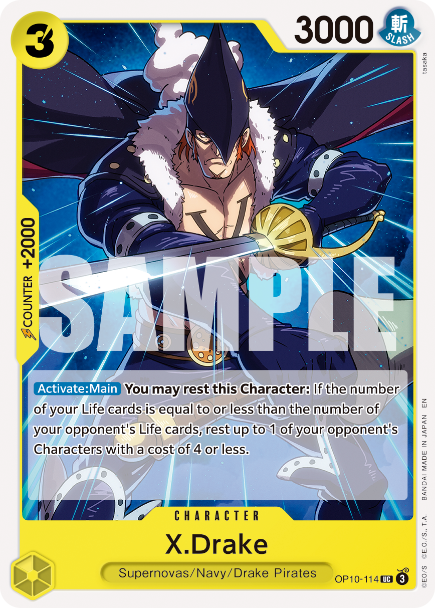 X Drake (Character) (OP10-114) (UC) (NON-FOIL) (PRB02)