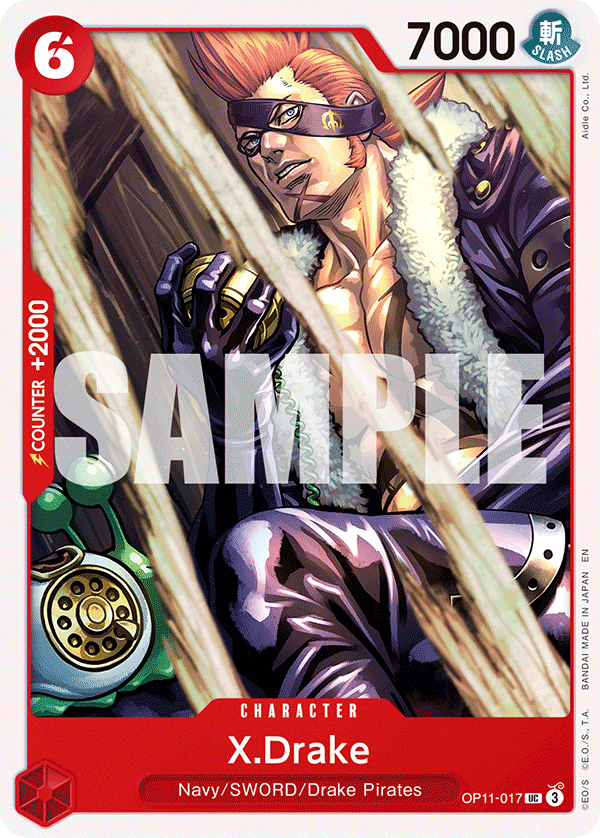 X Drake (Character) (OP11-017) (UC)