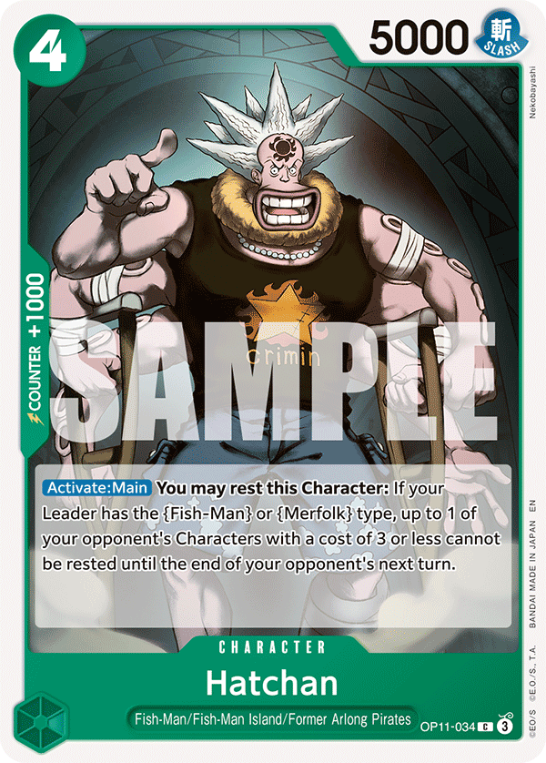 Hatchan (Character) (OP11-034) (C)