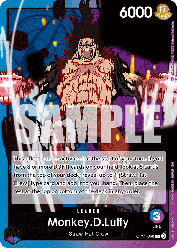 Monkey D Luffy (Leader) (OP11-040) (L)
