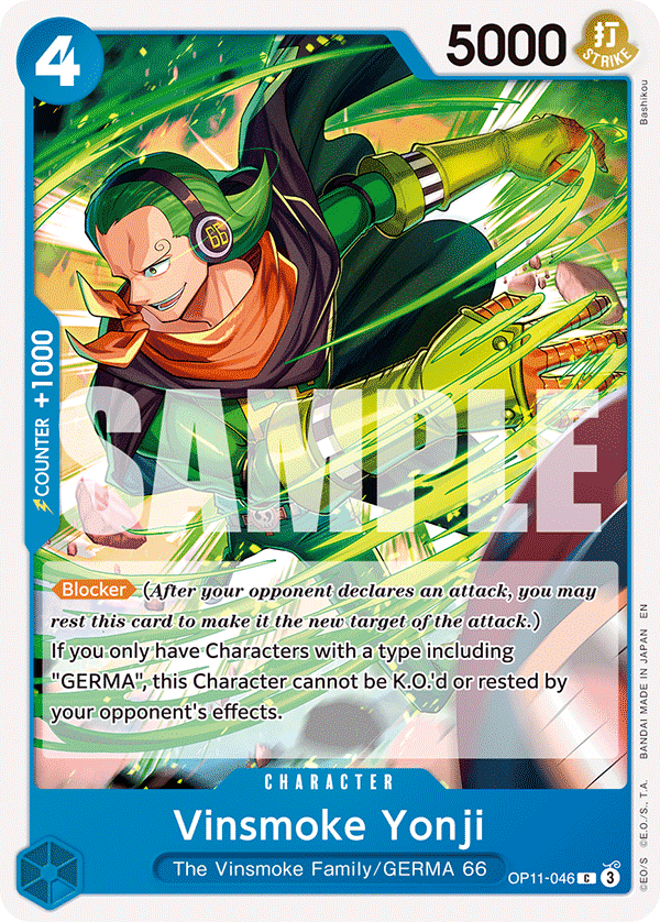 Vinsmoke Yonji (Character) (OP11-046) (C)