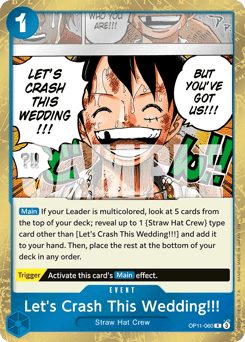 Let's Crash This Wedding!!! (Nami Deck) (Event) (OP11-060) (R) (Learn To Play Reprint)