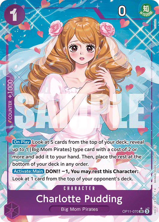 Charlotte Pudding (Character) (OP11-070) (SR) (Alternate Art)